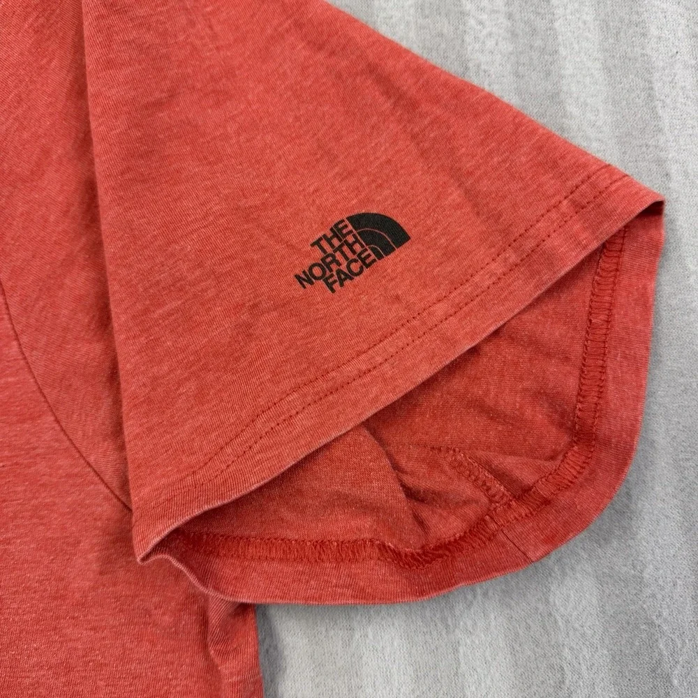 The North Face Men's Red Graphic Crew Neck Solid Tee Short Sleeve Size XXL
